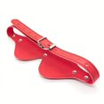 thumbnail image 2 of 1pc BDSM Adult Erotic Eye Mask Leather Connected Two Half Round Vertical Row 5 Nail Pin Buckle Eye Mask Flirting Sex Toy Adult Supplies, 2 of 4