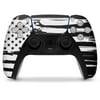 WraptorSkinz Skin Wrap compatible with the Sony PS5 DualSense Controller Brushed USA American Flag (CONTROLLER NOT INCLUDED)