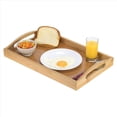 thumbnail image 3 of 4X Bandeja de Servicio Bambú - Bandeja de Madera con Asas - para Bandejas de Cena, Bandeja de Té, Bandeja de Bar, Bandeja de Desayuno o Cualquier Bandeja de Comida, 3 of 5
