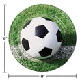 thumbnail image 2 of Party Creations Sports Fanatic Soccer Dinner Plate, 9", 8 Ct, 2 of 2