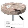 thumbnail image 4 of Fotbe Chicken Stool Covers Round,Waterproof Round Bar Stool Covers Bar Chair Covers Washable Stool Cushion Slipcover for 12-14 Inch Chair-12 inch, 4 of 7