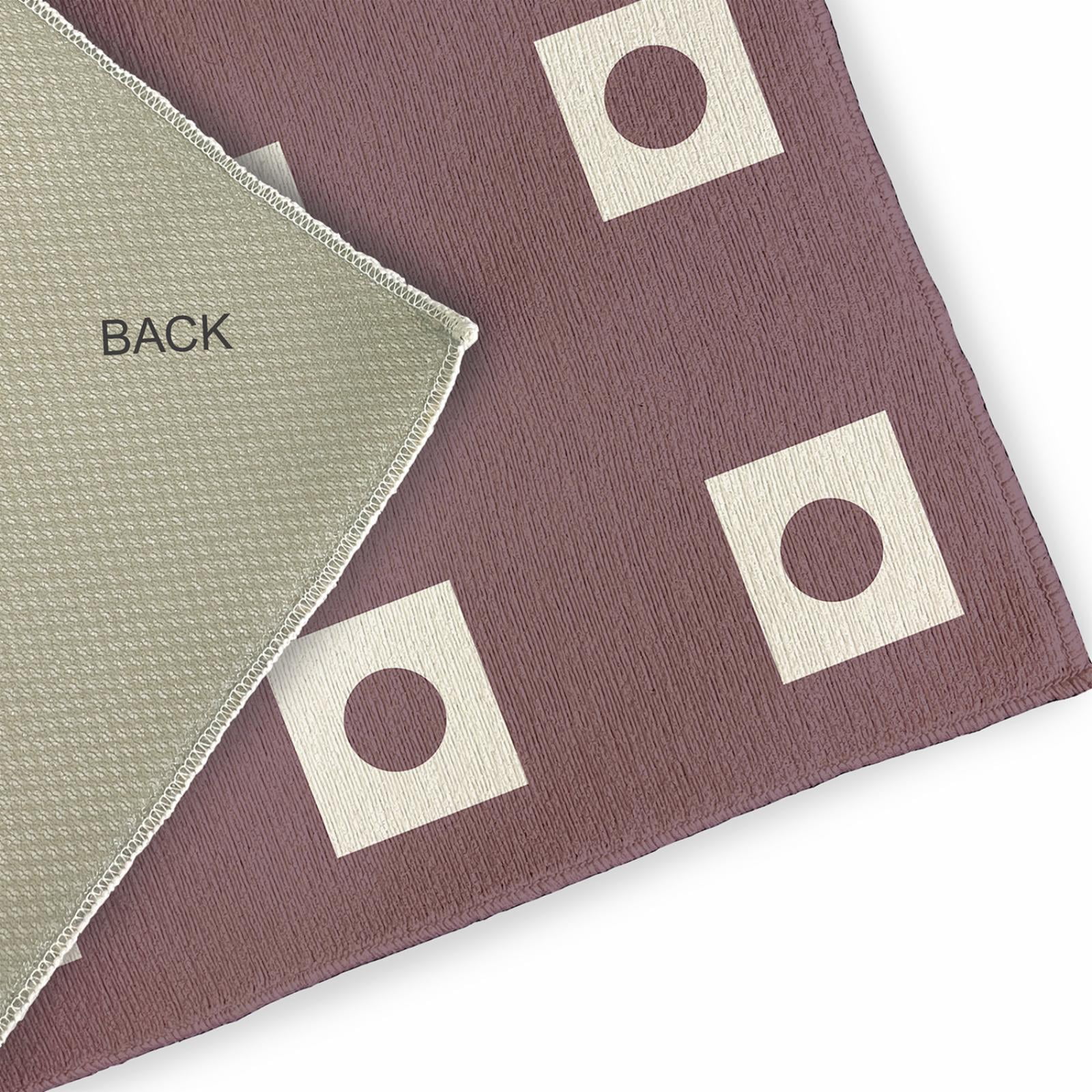 E by Design Li'l Boxes Indoor/Outdoor Rug - Dusty Purple - 2 x 3 ft.