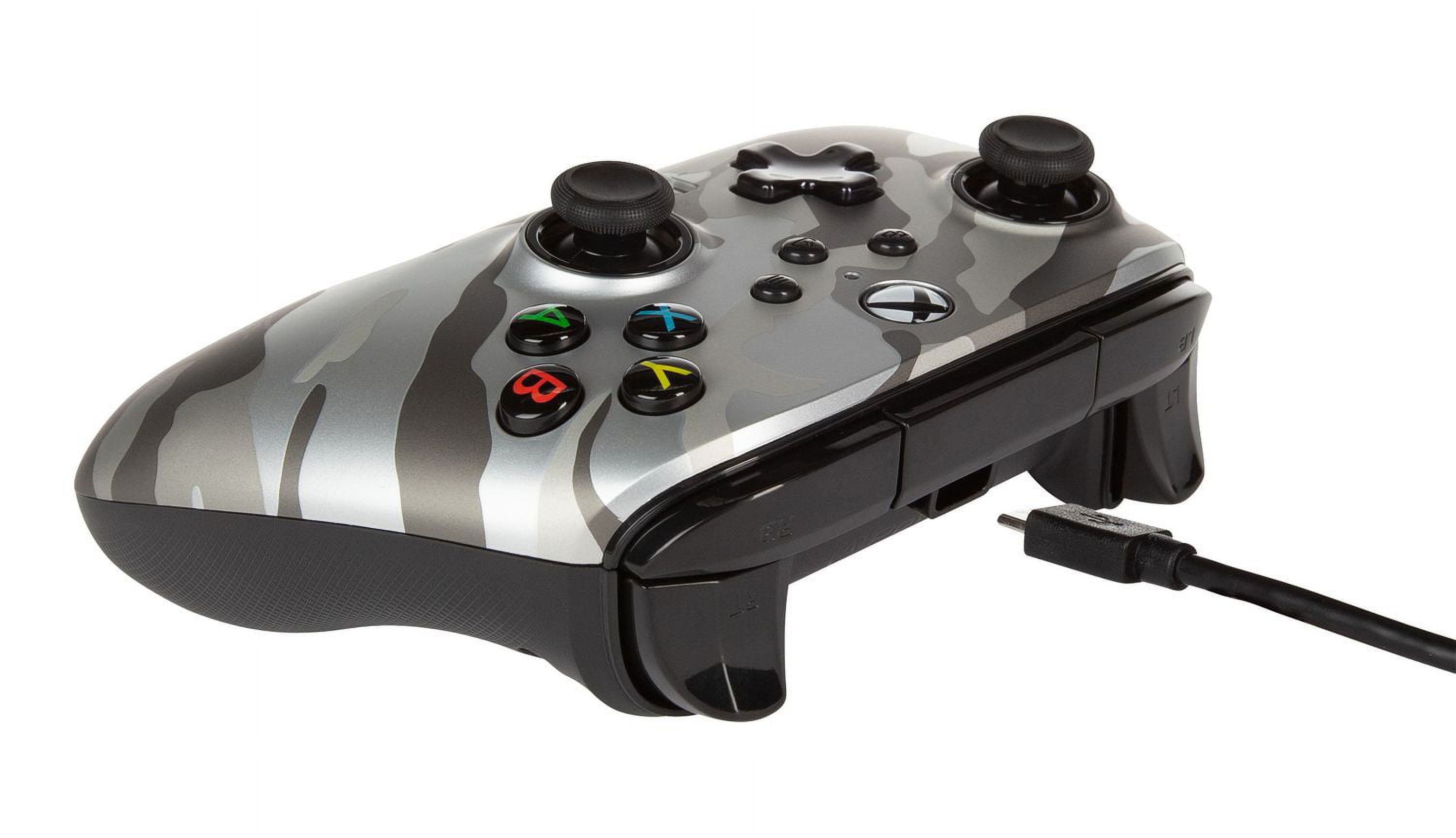 Manette filaire améliorée PowerA pour Xbox – Metallic White Camo Xbox Series X