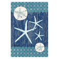thumbnail image 1 of Toland Home Garden Sand Dollars and Sea Stars 12.5 x 18 Inch Decorative Rustic Beach Shell Garden Flag, 1 of 1
