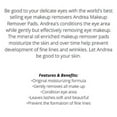 thumbnail image 2 of Andrea Eye Q's Makeup Remover 65 Pads - Moisturizing (660200), 2 of 4
