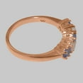 thumbnail image 3 of LBG British Made 9k Rose Gold Natural Tanzanite & Australian Opal Womens Promise Ring - 33 size options - Size 6, 3 of 6