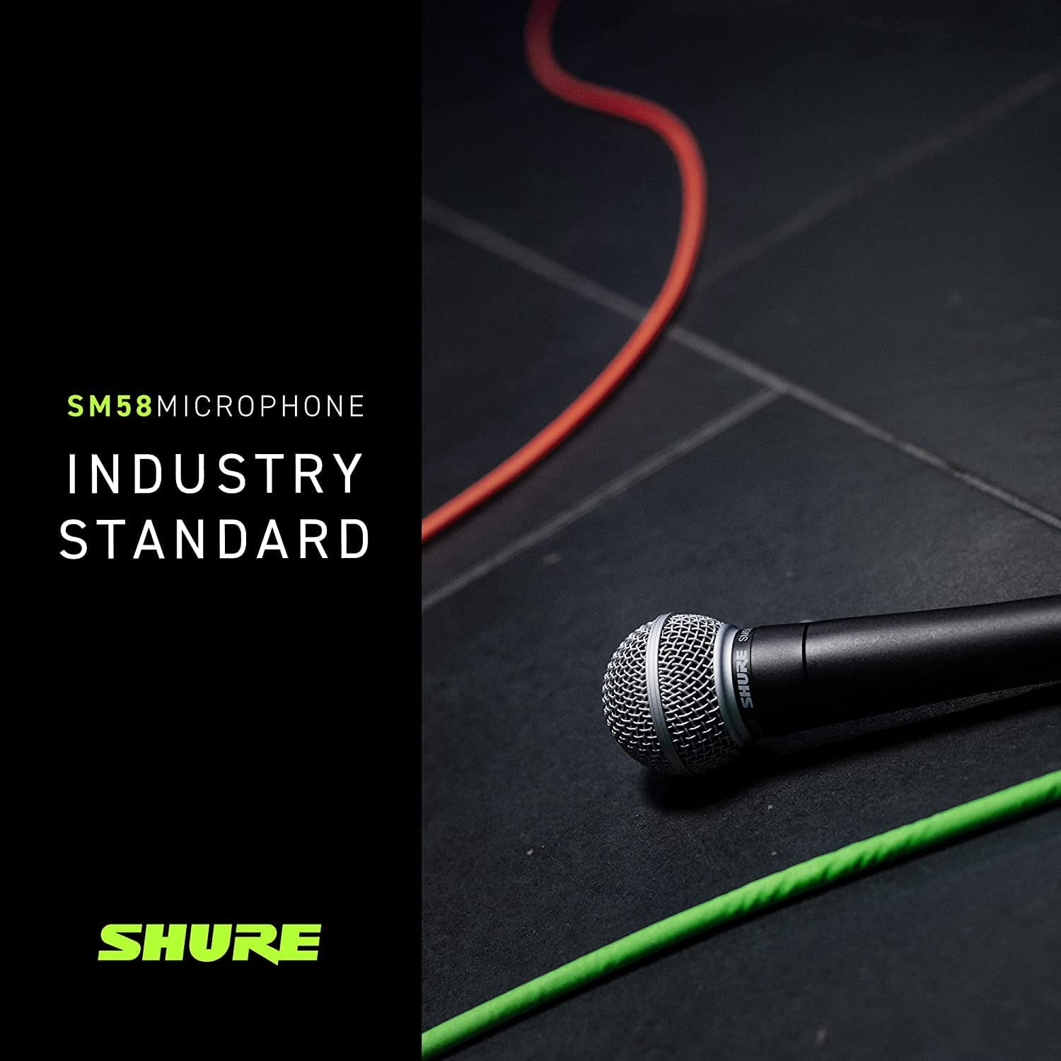 SM58S Dynamic Vocal Microphone with On/Off Switch, Cardioid Pattern, Built-in Pop Filter, for Live & Studio Performance Mic for Singers, Speakers & Stage Use, Black