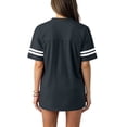 thumbnail image 3 of Unisex V Neck Football Jerseys Short Sleeve Blank Athletic Game Practice Uniforms Gray 3XL, 3 of 6