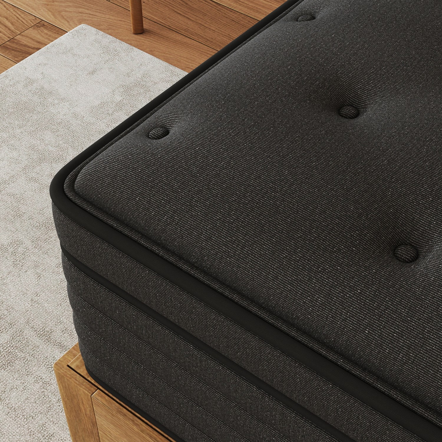 AMENDPATURE 14 inch Twin Hybrid Mattress,Gel Infused Memory Foam and Pocket Spring in a Box,Medium，Black Mattresses，Adult
