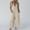 🔥 Khaki, variant on Sentmoon Wide Leg Jumpsuits for Women Jump Suit Short Sleeve Solid Color Button Down Regular Fit Summer Rompers for Women 2026 with Pockets for Work and Business Casual