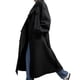 thumbnail image 3 of Abrigo de Invierno de Lana Cruzado para Mujer, Larga, Solapa, Midi, Tipo Gabardina, con Cinturón Negro M, 3 of 10