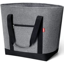 Youfenhome Insulated Cooler Bag Heavy Duty Collapsible Tote Soft Cooler Leakproof, Thermal Insulated Portable Grocery Bag, Travel Insulated Bag, Beach Cooler Bags (Grey)