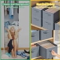 thumbnail image 5 of Piezas de organizador de cajones de ropa, organizador de ropa de tablero de PP duro con asa, almacenamiento de cajones de ropa, sin colapso suave, para jeans, polainas, camisetas, 5 of 5