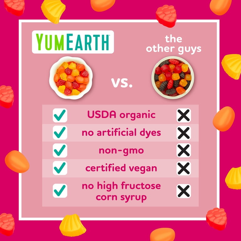 YumEarth, Organic Tropical Fruit Snacks, 10 Ct Box, Gluten Free