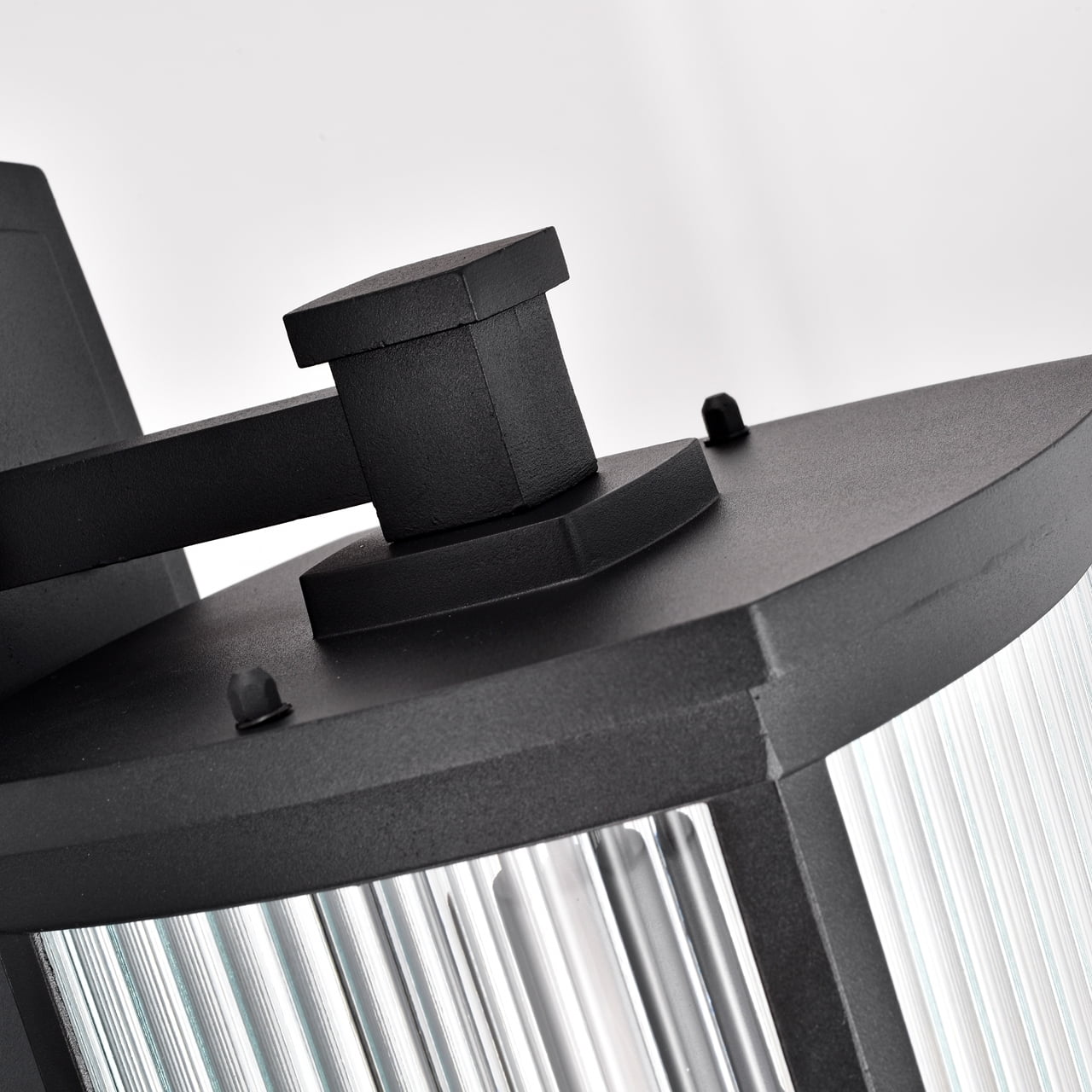 CHLOE Evie Transitional 1 Light Textured Black Outdoor Wall Sconce 17" Height
