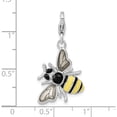 thumbnail image 4 of Sterling Silver Amore La Vita Rhodium-Pl Enameled 3-D Bee Charm (42 X 18) Made In China qcc723, 4 of 6