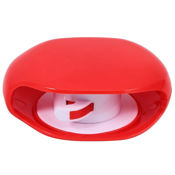 Worgeous  Automatic Wire Retractor Storage Cable Reel Holder Organizers for Cords Headphone Travel Red