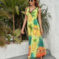 thumbnail image 3 of Lunarable Pineapple Art Sleeveless Dress Women's Summer Suit Dresses for Women 2025 Luxury Party Dress, 3 of 7