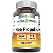 Amazing Formulas Bee Propolis 600 Mg Per Serving 120 Capsules Supplement | Non-GMO | Gluten Free