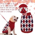 thumbnail image 4 of Jersey para perro KAROKU Christmas Argyle de punto de invierno, tamaño mediano, 4 of 6