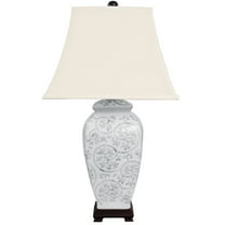 Ivory Vines Porcelain Lamp