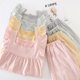 thumbnail image 3 of Chaleco sin mangas de algodón de verano, pantalones cortos, ropa de casa, conjunto de pijama de cuello cuadrado de gasa fina para mujer, dulce cuadros sueltos, 3 of 6