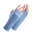 thumbnail image 1 of Guantes de protección solar para mujer, protección UV, para las articulaciones de las uñas, anticapulpo, hilo crudo, finos, transpirables, para verano, guantes de medio dedo, 1 of 5