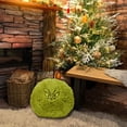 thumbnail image 3 of Grinch 16 Inch Furry Round Pillow with Embroidered Face, 3 of 5