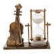 thumbnail image 3 of Estatua de reloj de arena con forma de violín, temporizador de arena, reloj de arena, adorno decorativo, reloj de arena para Dorado, 3 of 9