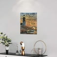 thumbnail image 3 of Lighthouse Wall Art Christian Lighthouse Wall Decor Bible Verse Scripture Pictures Canvas Prints Framed Religious Coastal Boat Cross Painting Modern Artwork for Bedroom Living Room Office 12"x16", 3 of 6