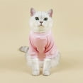 thumbnail image 2 of RotHome Pet Pullover T-Shirt for Small Cats and Dogs Soft Breathable Cotton Cat Shirts for Sphynx Hairless Kittens Apparel with Sleeves Comfortable Cat Recovery Suit Alternative Pink Small, 2 of 5