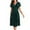 Green, variant on Women's Floral Lace Midi Dress Short Sleeve V Neck Bridesmaid Wedding Evening Party Dresses Empire Waist Comfy Dress