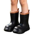 thumbnail image 2 of YTCAMLO Kids Mid Calf Rain Boots, Waterproof Matte Wellies for Toddler Boys Girls, Non Slip Soft Thick Sole Outdoor Rainboots, 2 of 7