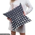 thumbnail image 4 of Ambesonne Abstract Fabric by the Yard Upholstery, Polka Dotted Flows Pattern, 10 Yards, Dark Indigo and White, 4 of 4