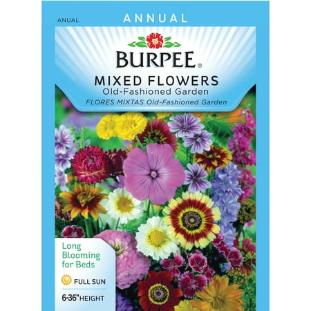Burpee-Mixed Flowers, Old-Fashioned Garden Seed Packet - Walmart.com