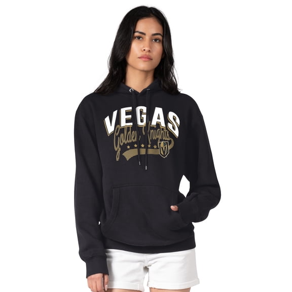 Women's G-III 4Her by Carl Banks  Black Vegas Golden Knights Filigree Logo Pullover Hoodie