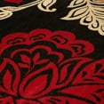 thumbnail image 3 of Designer Home Soft Transitional Indoor Modern Area Rug Floral - Actual Size: 5' 3" x 7' 2" Rectangle (Red), 3 of 5
