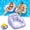 Purple, variant on 3-in-1 Inflatable Pool Lounge Chair,U-Shaped Adult Float with Cup Holder,Heavy-Duty U-Shaped Pool Float with mesh seat,backrest, armrests