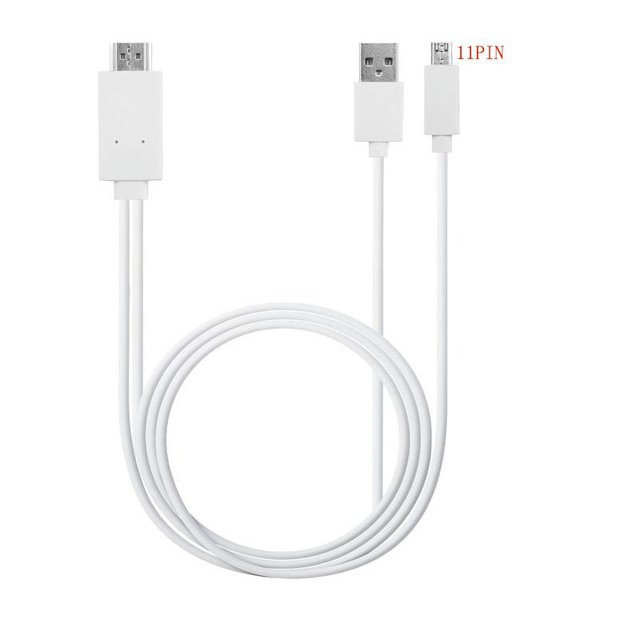 Micro USB to HDMI 1080P HD TV Cable Adapter for Android Samsung Phones 11PIN 11PIN white