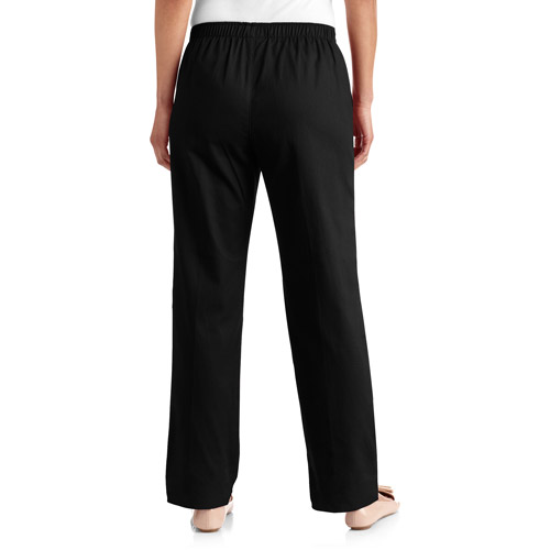 Women's Elastic Waistband Woven Pull-On Pants available in Regular and Petite - image 2 of 2