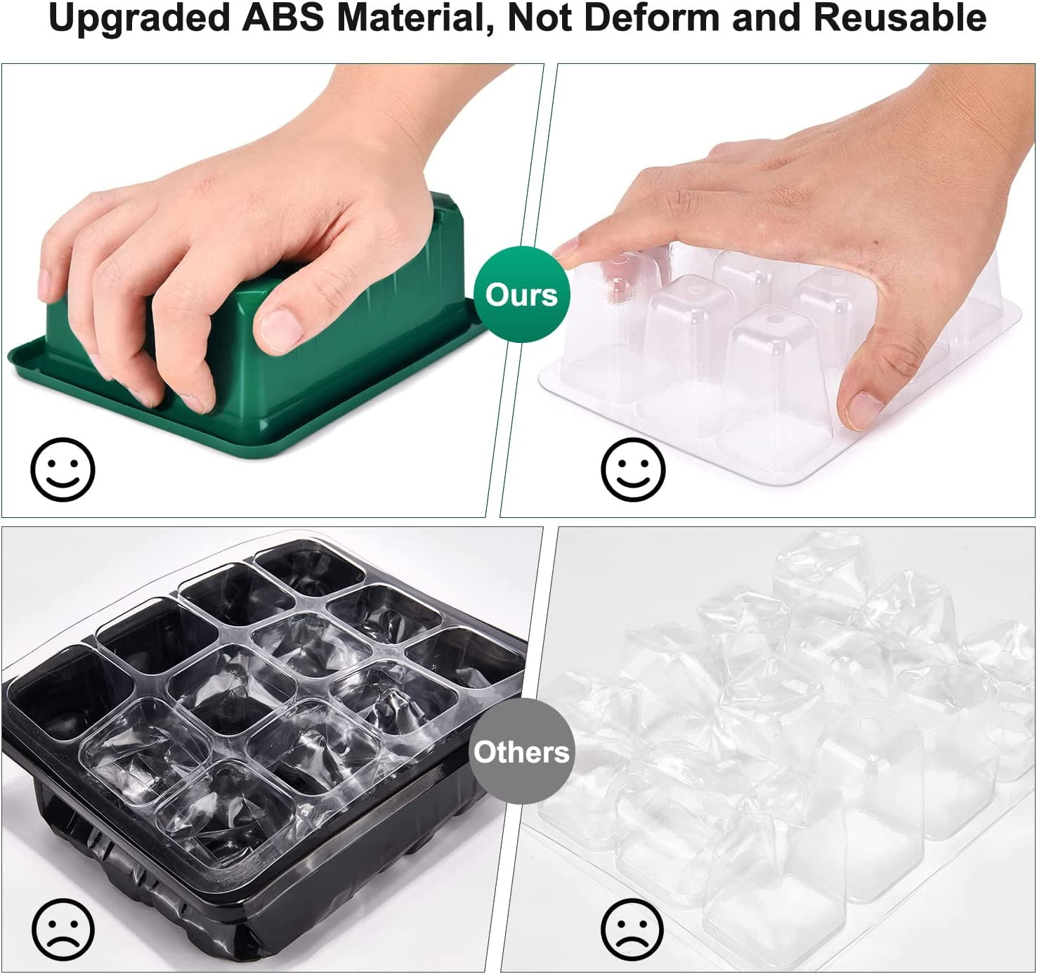 6-Pack Seed Starter Tray with Heat Mat(12 Cells per Tray), Plant Germination Trays with Adjustable Humidity Dome Seed Trays Seedling Starter with Base Trays for Germination