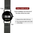 thumbnail image 5 of Uxcell Stainless Steel Mesh Watch Band 14mm Quick Release Adjustable Strap, Black, 5 of 7