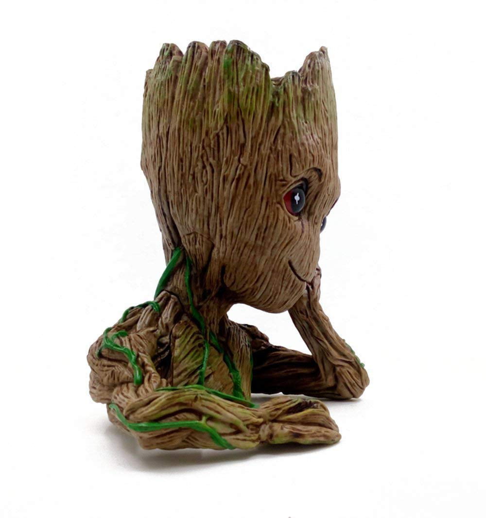Cute Guardians of The Galaxy Vol 2 Baby Groot Figure Brush Pot Flowerpot Toys 