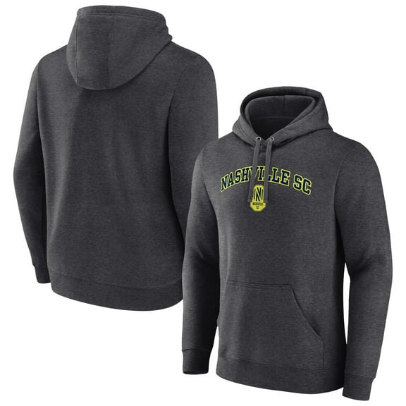 Men's Charcoal Nashville SC Heart and Soul Pullover Hoodie
