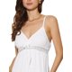 thumbnail image 5 of Vestido Maxi Boho de Verano para Mujeres INSPIRE CHIC con Tirantes Espagueti, Vestido de Playa Flowy en Capas XL Blanco, 5 of 6