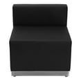thumbnail image 4 of BizChair Leather Reception Seating, Black (Set of 5), 4 of 7