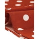 thumbnail image 5 of INSPIRE CHIC Falda midi vintage de cintura alta elástica con cinturón para mujer Naranja-Lunares S, 5 of 5