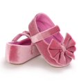thumbnail image 6 of Yoyauz Baby Girl Mary Jane Shoes Anti Slip Rubber Sole Ballet Slippers Princess Dress Wedding Shoes Newborn Kids Shoes Toddler Shoes（0-12 Month）, 6 of 7