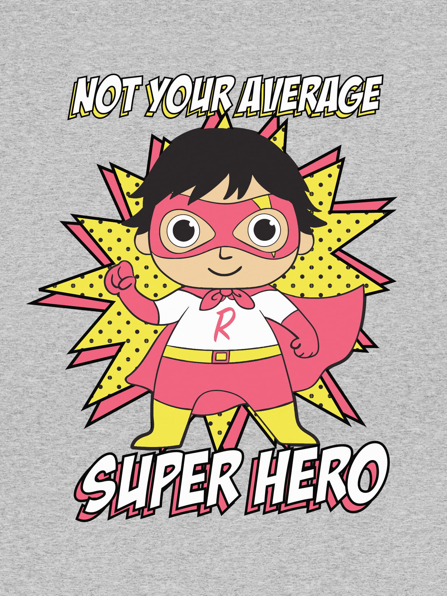 Ryan's World Boys Super Hero Graphic Short Sleeve T-Shirt, Sizes 4-8 - image 3 of 3