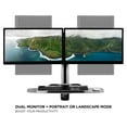 thumbnail image 5 of Mount-lt! Wall Mounted Dual Monitor Workstation | Fits 17"-27" Inch Screens, 5 of 7